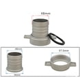 thumbnail image 2 of Aluminum Pipe Connector for Reliable Water Pump Systems with Rubber Gasket, 2 of 6