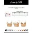 thumbnail image 2 of Made by Olivia Women's Textured Open Back Laced V-Neck Crop Top, 2 of 5