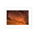 thumbnail image 1 of Nubes rojo cielo estrellado Marco de Fotos de escritorio imagen Blanco Pintura arte 5x7 pulgadas, 1 of 4