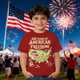 thumbnail image 2 of 250 Anniversary USA Shirt Kids Shirts Patriotic Boys Graphic Independence Day Print Tee for Children Red 3 Years-4 Years, 2 of 4
