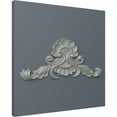 thumbnail image 5 of Ekena Millwork 13 1/2"W x 5 3/4"H x 1/2"P Edwards Sunflower and Leaves Onlay with Scrolls, 5 of 6