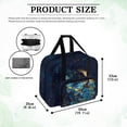 thumbnail image 6 of ZIATUBLE Moon Butterfly Traveling Bag with Zipper Floral Portable Padded Storage Dustproof Carry Case with Storage Pockets and Handles with Zipper Sewing Machine Organizer Kit, 6 of 7