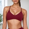 thumbnail image 1 of Versatile Strappy Back Sports Bra with Removable Pads for Comfort and Support Seamless Yoga Gym Everyday Wear for Daily Routine, 1 of 4