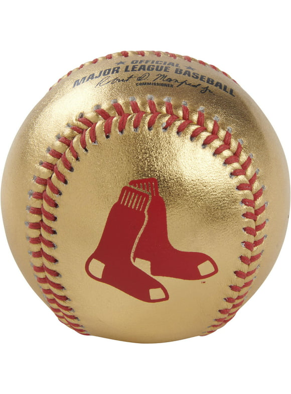 Boston Red Sox Rawlings Gold Leather Baseball
