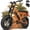 Orange, variant on ESKUTE V100 Electric Bike for Teens Adults Students, 750W 28 Mph 48V 18 Ah,16"x4.0" Fat Tire E Bicycle, 7-Speed Dual Suspension Mountain EBike Black, UL2849