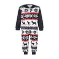 thumbnail image 2 of Pyjama une-Pièce à Capuche Parent-Enfant à Fermeture Éclair avec Imprimé Assorti pour la Famille de Noël, 2 of 6