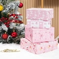 thumbnail image 6 of chalian Pink Christmas Wrapping Paper 12 Sheets Folded for Girls Kids Adults, 20 x 29 inches Gift Wrap 4 Designs including HO Prints, Santa Claus, Snowflakes and Reindeer Holiday Collection, 6 of 16