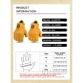 thumbnail image 4 of MJMOTO Vintage Leather Motorcycle Gloves Half Finger Touchscreen Off Road Riding Gloves with Hard Shell Protection Breathable, 4 of 9