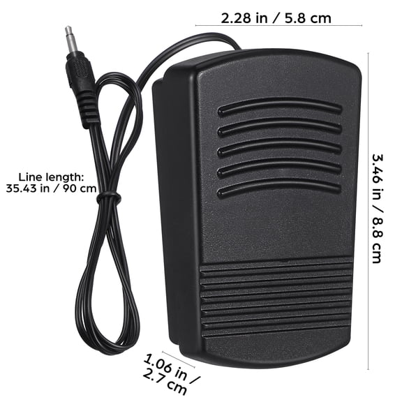 unbranded Replacement Foot Pedal For Sewing Machine Sturdy Safe Foot Control Power Cord Household Sewing Accessory