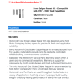 thumbnail image 2 of Front Caliper Repair Kit - Compatible with 1997 - 2002 Ford Expedition 1998 1999 2000 2001, 2 of 2