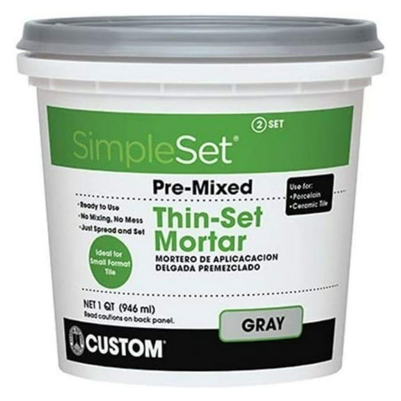SimpleSet Pre-Mixed Thin-Set Mortar 1 QT
