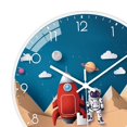 thumbnail image 3 of Reloj de pared Silencioso Viaje Reloj decorativo 8 "Relojes colgantes modernos Reloj analógico para oficina Hogar Sala de estar Estilo A Sunnimix Reloj de pared, 3 of 8