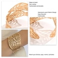 thumbnail image 4 of Pulsera De Hojas Vintage, Elegante Brazalete Hueco Con Diseño De Hojas Intrincado, Para Que Las Mujeres Complementen Vestidos, Tops Y Ocasiones Especiales., 4 of 5