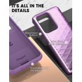 thumbnail image 5 of Galaxy S20 Ultra Case, Clayco [Argos Series] Premium Hybrid Protective Wallet Case for Samsung Galaxy S20 Ultra (Built-in Credit Card/ID Card Slot) (Purple), 5 of 5