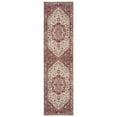 thumbnail image 3 of SAFAVIEH Vintage Persian Forrester Floral Bordered Polyester Area Rug, Red/Ivory, 4' x 6', 3 of 5