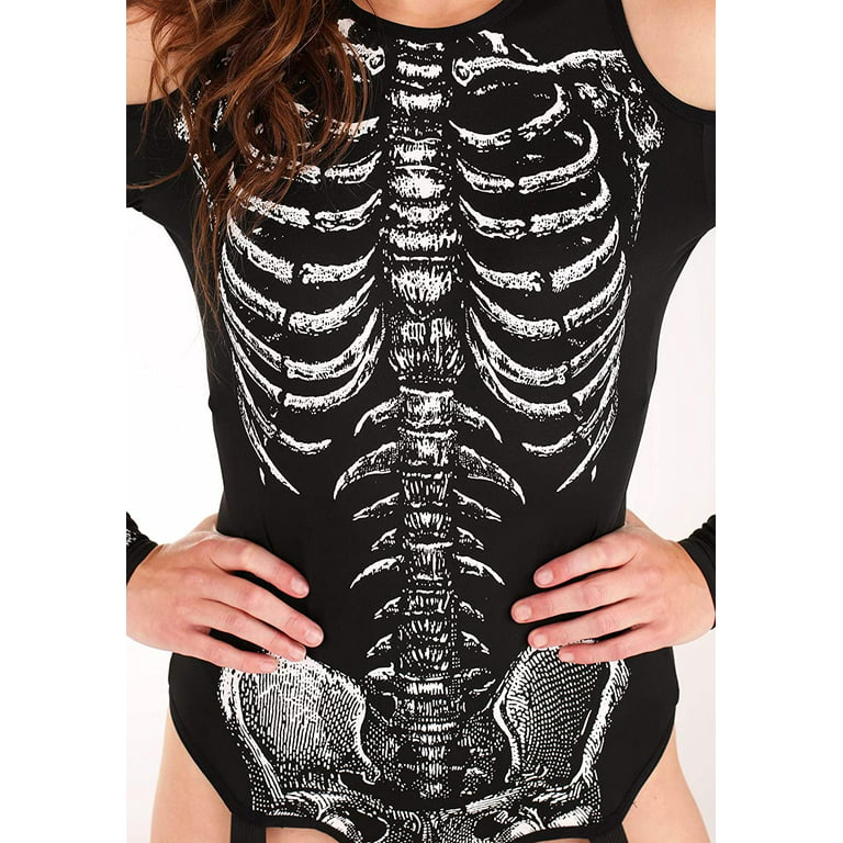 Women's Skeleton Bodysuit Costume