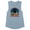 Stonewash Denim, variant on Happy People Play Pickleball Women's Muscle Tank Large White