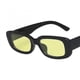 thumbnail image 1 of Yellow rectangular sunglasses women vintage brand, 1 of 1