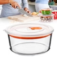 4.09x2.05in Glass Baking Dish With Bpa-Free Lid - Deep Round Baking Pan ...