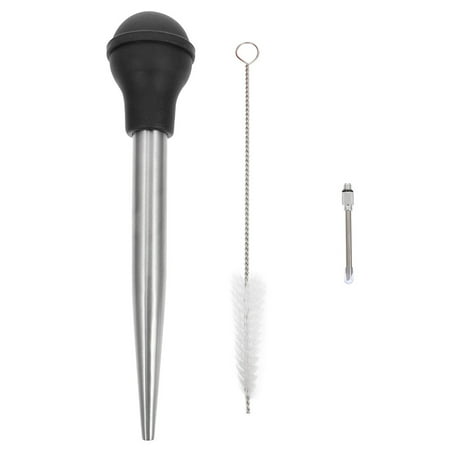 

NUOLUX Stainless Steel Turkey Baster Injector Needle BBQ Sauce Injector
