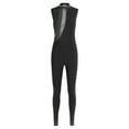 thumbnail image 3 of TiaoBug Women Figure Skating Bodysuit Sleeveless Dance Unitards Gymnastics Athletic Jumpsuit Tumbling Outfits Black M, 3 of 5