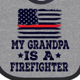 thumbnail image 4 of Inktastic Firefighter Grandpa Fireman Flag Boys or Girls Baby Bib, 4 of 4