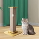 thumbnail image 1 of Poste rascador para gatos, juguete rascador para gatos, rascador de Sisal resistente al desgaste, trepador para entrenamiento de ejercicio para amarillo, 1 of 8
