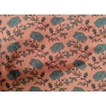 thumbnail image 4 of oneOone Cotton Poplin Fabric Leaves & Floral Block Print Fabric BTY 56 Inch Wide, 4 of 4