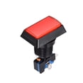 thumbnail image 4 of Botón de presión de juego 49x33 Rectángulo 12V Interruptor de botón iluminado LED con microinterruptor para juegos de video de arcade Rojo 1 pieza, 4 of 5