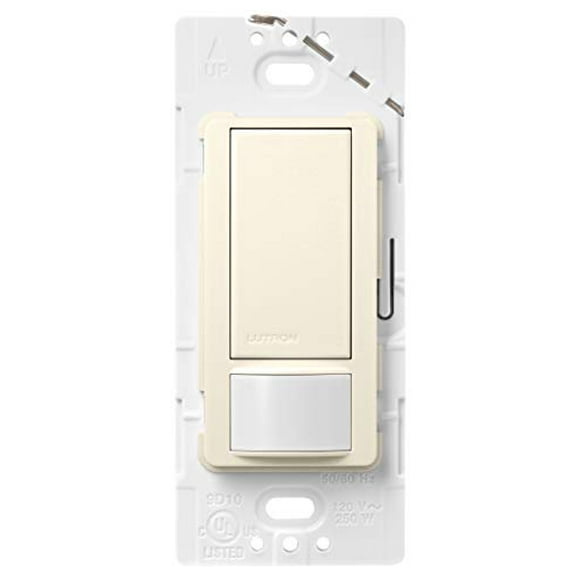 Lutron Maestro Motion Sensor Switch, No Neutral Required, 250 Watts, Single-Pole, MS-OPS2-BI, Biscuit