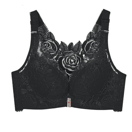 Ploknplq Bras for Women Push Up Bra Women s Thin Adjustable Underwear Front Buckle Beauty Back Plus Size Bra Backless Bra