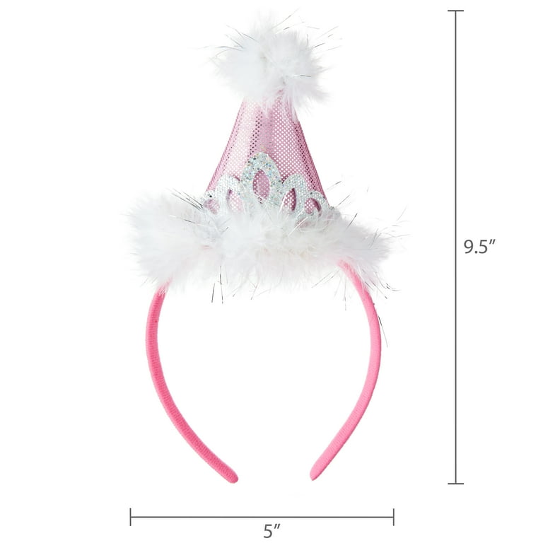 Way To Celebrate Pink Princess Party Hat Headband, Kids and Adults