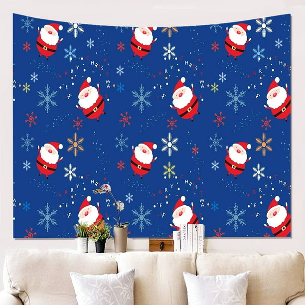 Tapiz de decoración, tapices de pared, estilo navideño 3D, decoración nueva e interesante, arte para el hogar, dormitorio, sala de estar, dormitorio, tapices, regalo creativo brillar Hogar