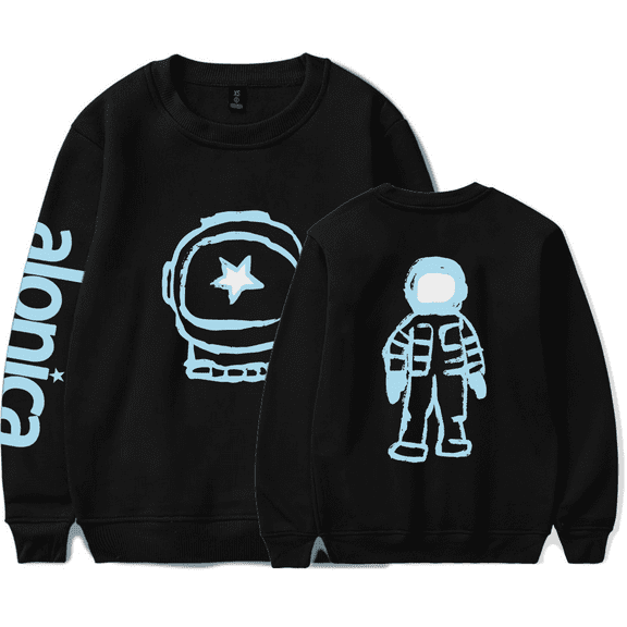LANY Merch Long Sleeves Sweatshirt Cartoon Astronaut Crewneck Merch Hoodie Popular Graphics Print Unisex For Men Women Streetwears