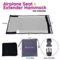 thumbnail image 5 of FIVESTARBABY Cama de avión para niños pequeños: lo último en elementos esenciales de viaje en avión para niños | Extensor de asiento de avión portátil para niños | Cama de avión perfecta para niños pe, 5 of 5