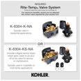 thumbnail image 4 of Kohler K-Ts78015-8 Components Single Function Pressure Balanced Valve Trim Only - Chrome, 4 of 4