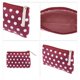 thumbnail image 3 of Ofertas Únicas 1 Pc Bolsa Cosmética Duradera con Puntos para Viajes Vacaciones Baño Boda Lienzo Rojo Vino, 3 of 3
