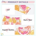 thumbnail image 3 of FORMRS Long Sleeve Top and Pants Pajama Set for Niños 2-Piece Sleepwear, Sizes 18M-8Y, Orange Grapefruit Slices, 3 of 6