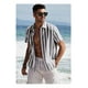 thumbnail image 5 of Camisa Hombre Manga Larga Slim Fit Casual Rayas Caballero, 5 of 6