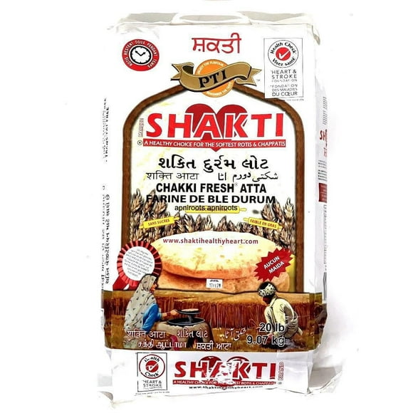 SHAKTI CHAKKI FRESH ATTA, Shakti Chakki Fresh Atta-20Lbs