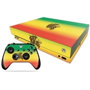 MightySkins Skin Compatible With Microsoft Xbox One X - Rasta Lion | Protective, Durable, and Unique Vinyl Decal wrap cover | Easy To Apply, Remove, and Change Styles | Made in the USA