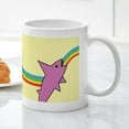 thumbnail image 5 of CafePress - Jake's Rainbow Shark Mug - 11 oz Ceramic Mug - Novelty Coffee Tea Cup, 5 of 6