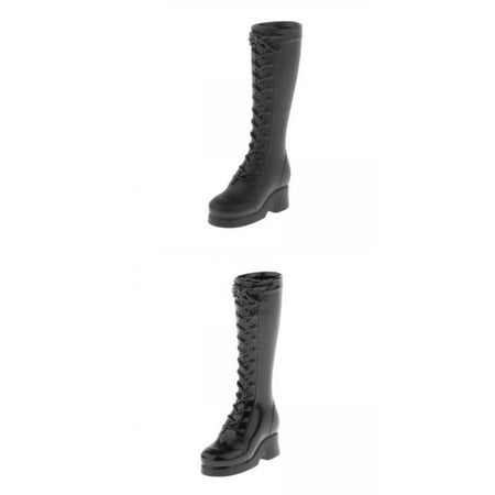 

2-pair 1/6 High-Heeled Boots For 12 Inch Figure Accessories