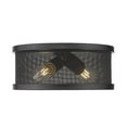 thumbnail image 5 of Golden Lighting 3168-Fm11 Channing 2 Light 11" Wide Flush Mount Drum Ceiling Fixture -, 5 of 6