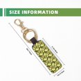thumbnail image 3 of Wukai Avocado Print Leather Car Keychain, Universal Key Fob Keychain, Leather Key Chain Holder for Men and Women,360 Degree Rotatable, 3 of 5