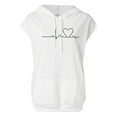 thumbnail image 4 of Curuila Womens Hoodies Print Sleeveless Loose Pullover With Pocket Comfort Soft Summer Sweatshirt White Size 3Xl, 4 of 4
