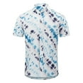 thumbnail image 4 of Fesfesfes Short Sleeve Blouse for Men Turn Down-Collar Casual Button Printed Short Sleeve Tops Blouse, 4 of 9