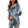 thumbnail image 2 of a.Jesdani Women's Plus Size Tunic Tops Long Sleeve V Neck Casual Blouses m-4x, 2 of 7
