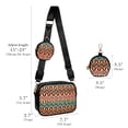 thumbnail image 2 of DODAMOUR Small Crossbody Bags with Removable Coin Purse Keychain, Shoulder Bag with Adjust Strap, Straw Plaiting Design Handbag for Women (Color Ripple), 2 of 6