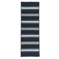 thumbnail image 2 of Colonial Mills 2' x 4' Navy and Gray Striped Rectangular Area Throw Rug Runner, 2 of 2